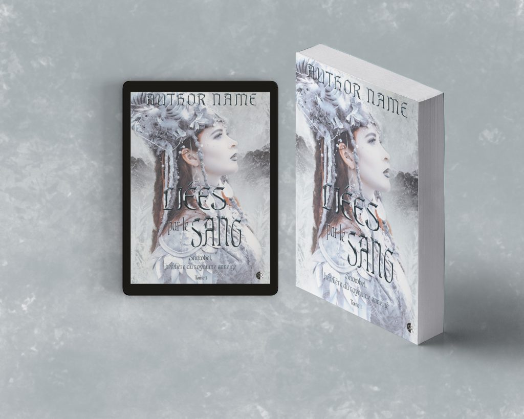 mockup-couverture-livre-format-ebook-broche-liees par le sang tome 1-rren-design-maureenbouxin