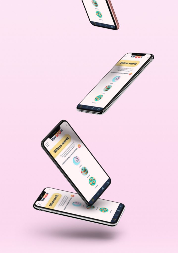 maquette-landingpage-mobile-kavoon-donuts-bonbon-mockup-rrendesign-maureenbouxin