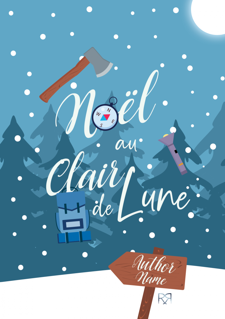 couverture-livre-premade-noelauclairdelune-rren-design-maureenbouxin-graphiste freelance