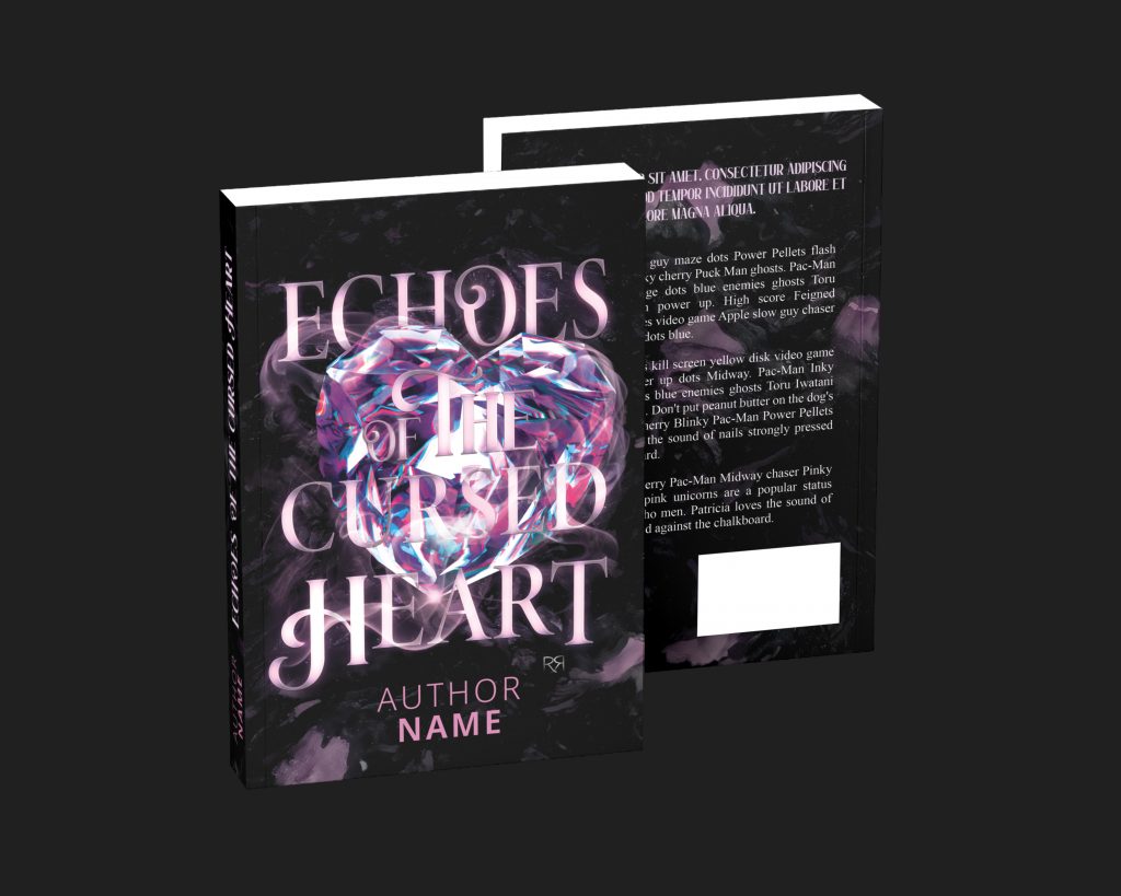 couverture-livre-format-brocher-face-echoesofthecursedheart-rren-design-maureenbouxin-graphiste-freelance