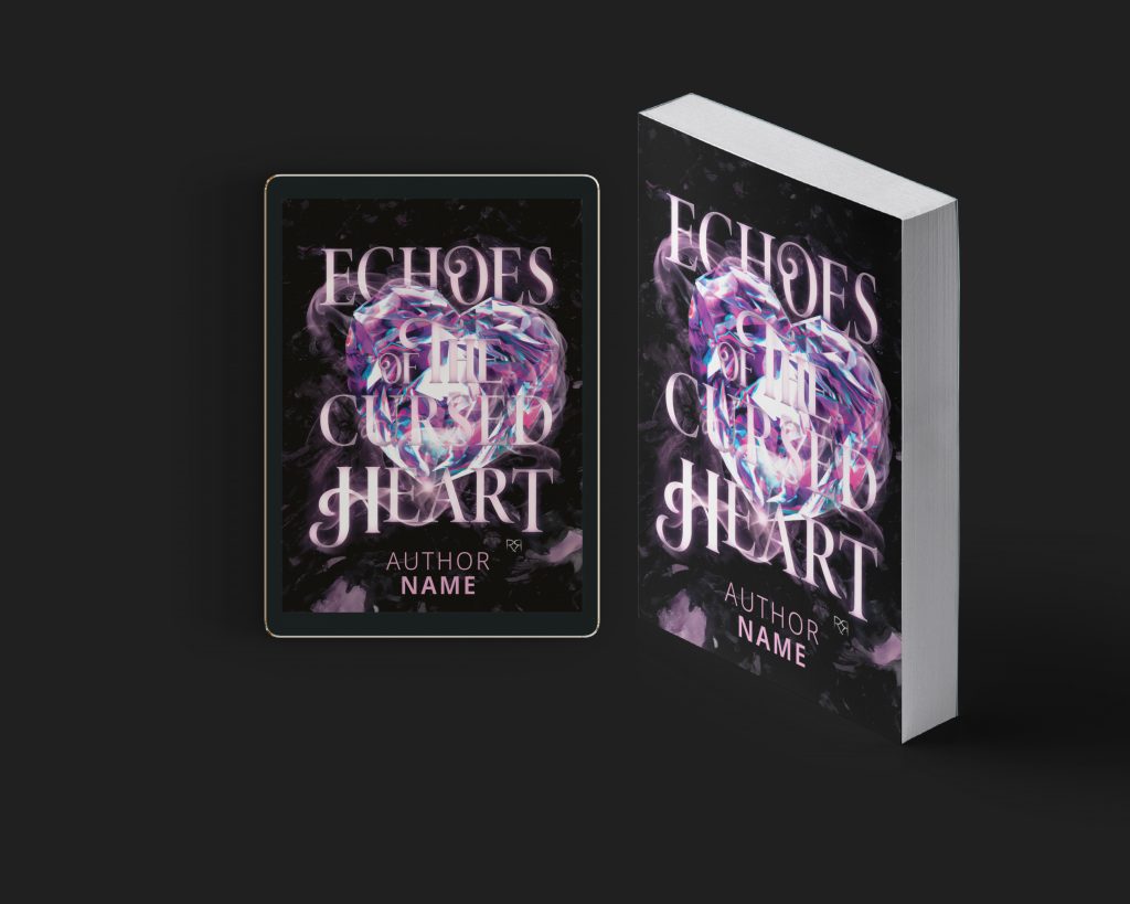 couverture-livre-format-ebook-brocher-echoesofthecursedheart-rren-design-maureenbouxin-graphiste-freelance