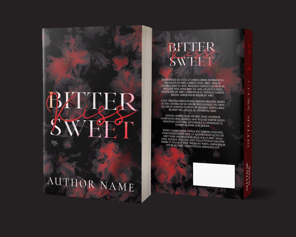 couverture-livre-format-brocher-face-et-dos-bittersweetkiss-rren-design-maureenbouxin-graphiste-freelance