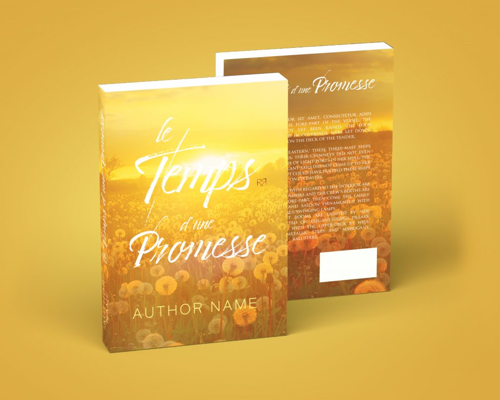 couverture-livre-format-brocher-face-letempsdunepromesse-rren-design-maureenbouxin-graphiste-freelance