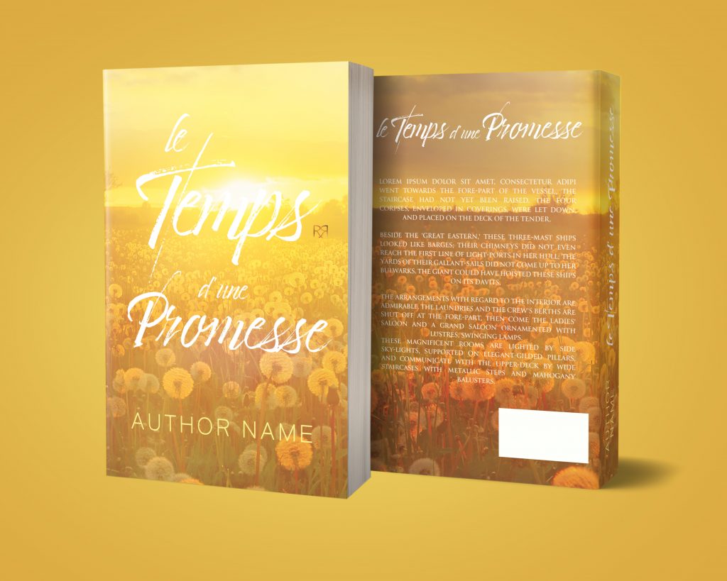 couverture-livre-format-brocher-face-et-dos-letempsdunepromesse-rren-design-maureenbouxin-graphiste-freelance